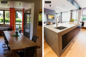 Design Stories_Wohnatmosphäre mit Eiche und Beton_Vorher-Nachher-Vergleich